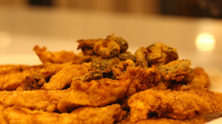 jalapeno fried chicken with jalapenos